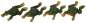 Preview: 4er Set Goldiges Schwimmtier Frosch klein ca. 2,5 cm - Teichdekoration